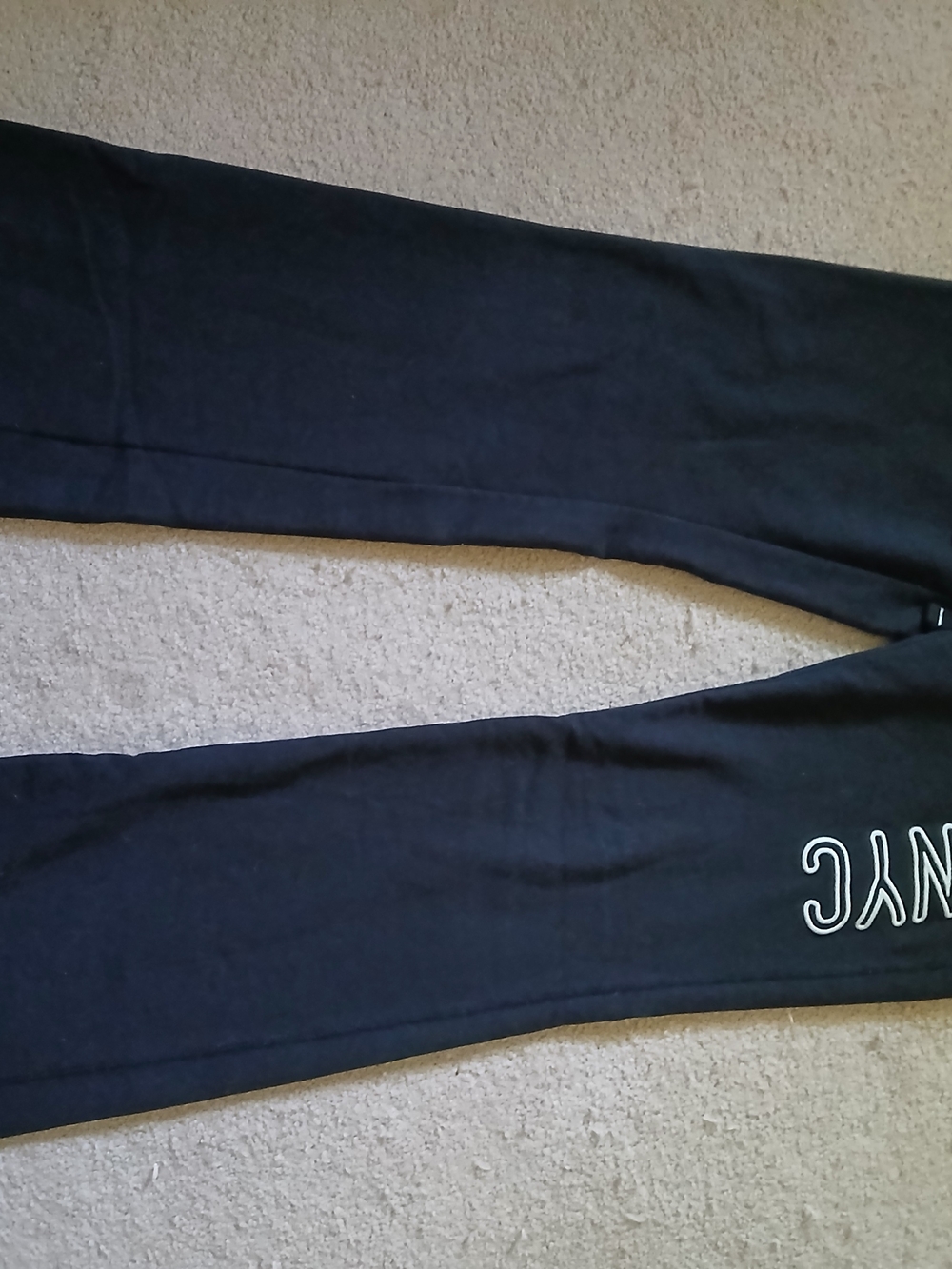Women Aeropostale Black Bootcut  Sweatpants with AERO NYC Side Medium - Picture 2 of 6
